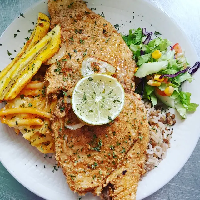 Bambi’s fried salmon