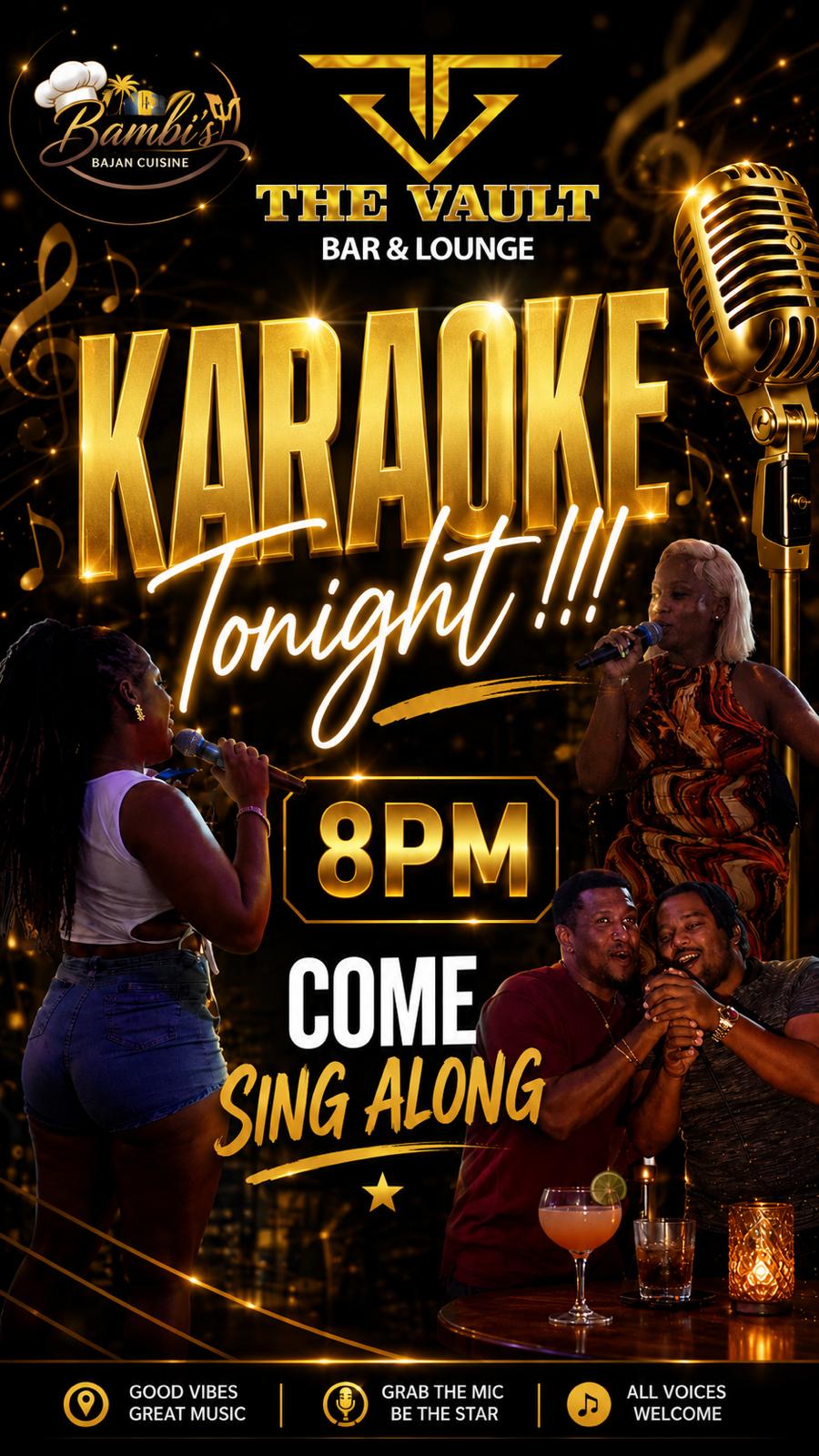 The Vault karaoke creative
